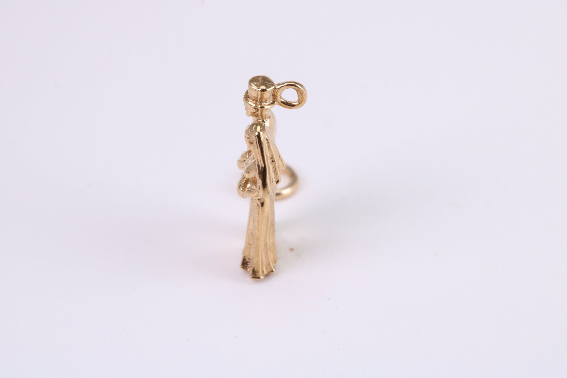 The Vow Charm, Traditional Charm, Made from Solid Yellow Gold, British Hallmarked, Complete with Attachment Link