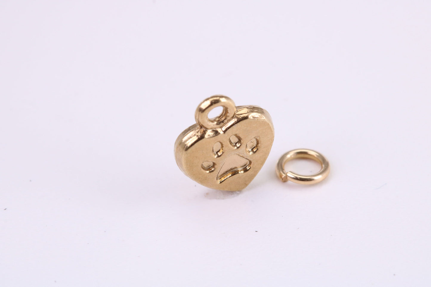 Love My Dog Charm, Traditional Charm, Made from Solid Yellow Gold, British Hallmarked, Complete with Attachment Link