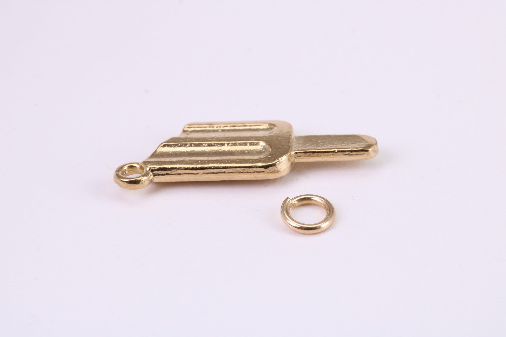 Ice Lolly Charm, Traditional Charm, Made from Solid Yellow Gold, British Hallmarked, Complete with Attachment Link