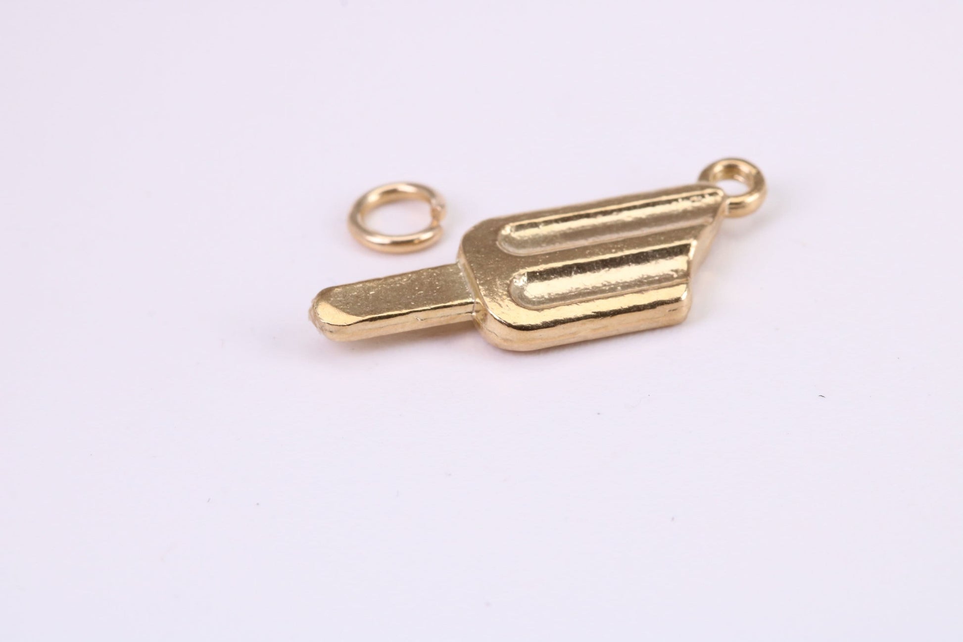 Ice Lolly Charm, Traditional Charm, Made from Solid Yellow Gold, British Hallmarked, Complete with Attachment Link