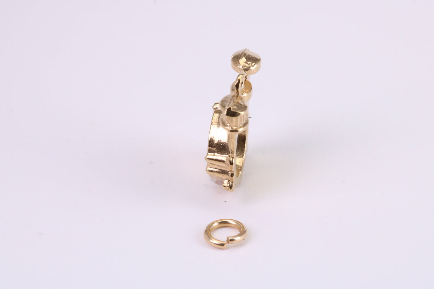 Drum Set Charm, Traditional Charm, Made from Solid Yellow Gold, British Hallmarked, Complete with Attachment Link