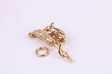 Corn Mouse Charm, Traditional Charm, Made from Solid Yellow Gold, British Hallmarked, Complete with Attachment Link