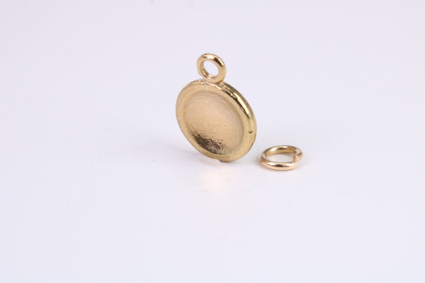 Foot Ball Charm, Traditional Charm, Made from Solid Yellow Gold, British Hallmarked, Complete with Attachment Link