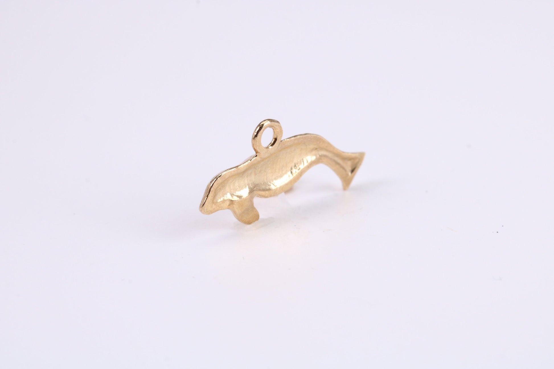 Manatee Charm, Traditional Charm, Made from Solid Yellow Gold, British Hallmarked, Complete with Attachment Link