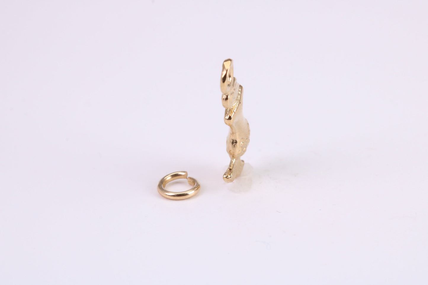 Mermaid Charm, Traditional Charm, Made from Solid Yellow Gold, British Hallmarked, Complete with Attachment Link