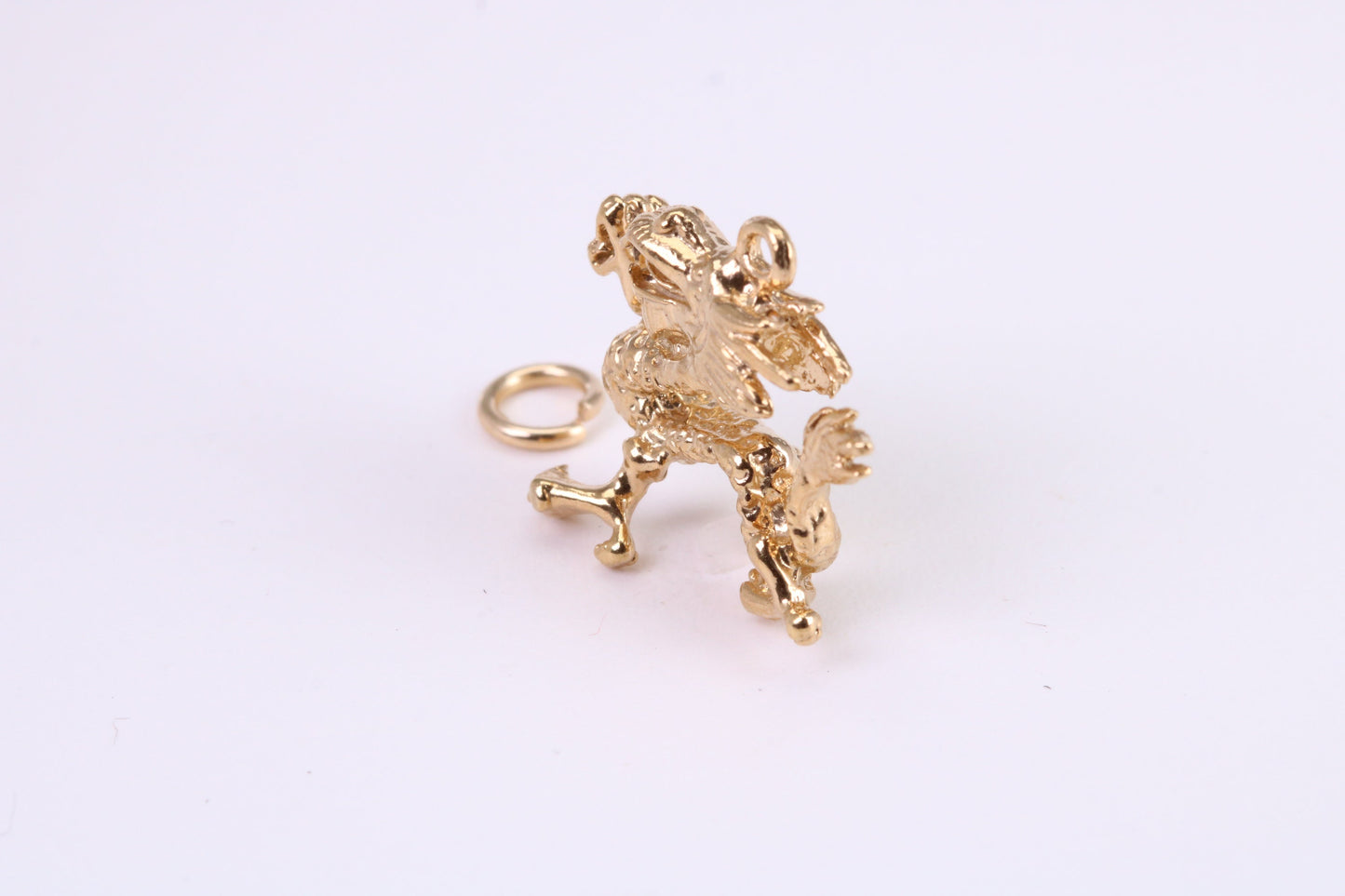 Oriental Dragon Charm, Traditional Charm, Made from Solid Yellow Gold, British Hallmarked, Complete with Attachment Link
