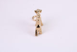 Airedale Terrier Dog Charm, Traditional Charm, Made from Solid Yellow Gold, British Hallmarked, Complete with Attachment Link