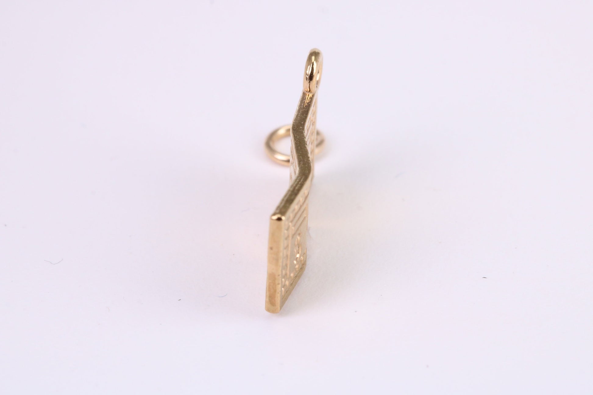 100 Dollar Bill Charm, Traditional Charm, Made from Solid Yellow Gold, British Hallmarked, Complete with Attachment Link