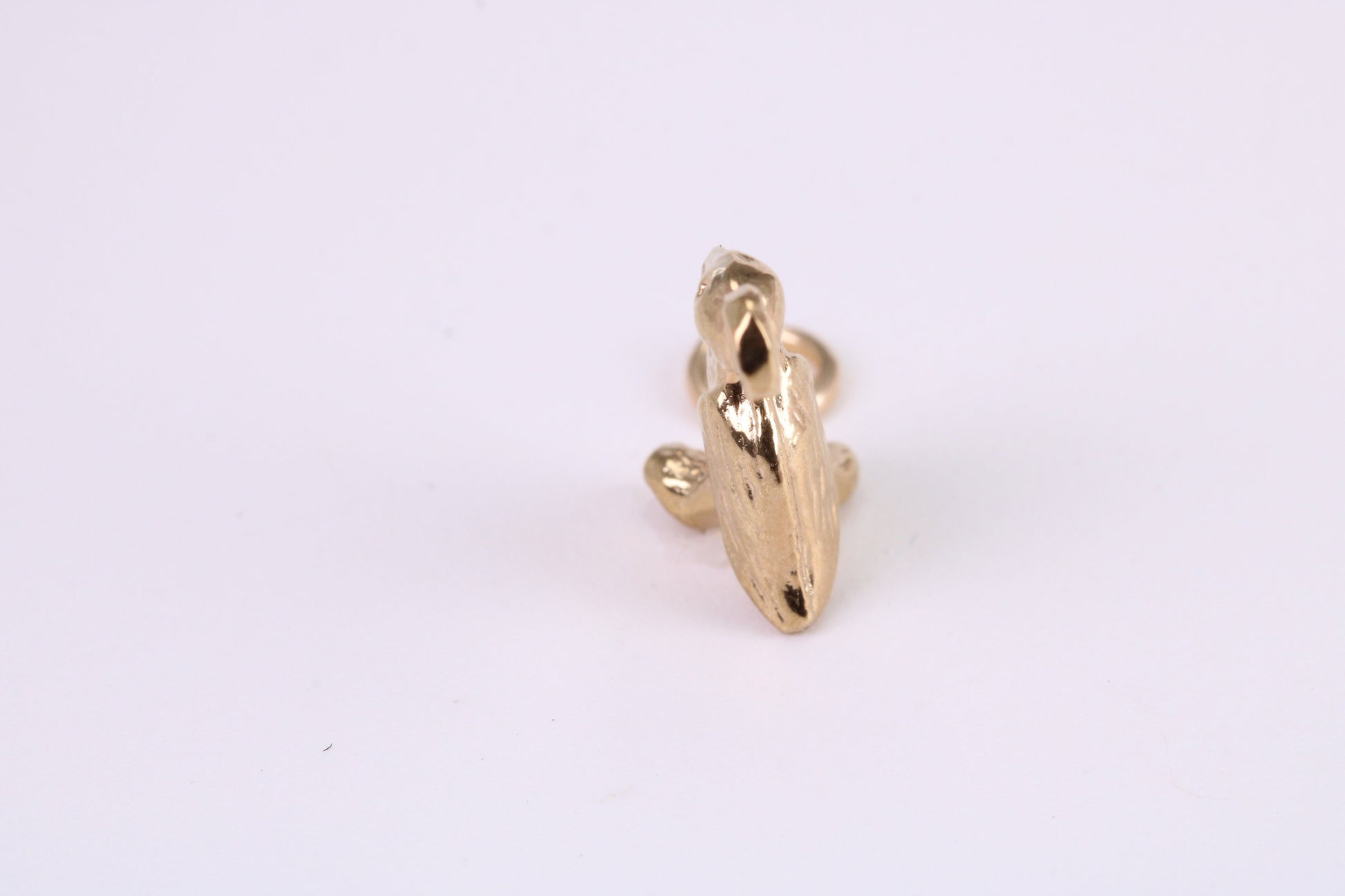 Pelican Charm, Traditional Charm, Made from Solid Yellow Gold, British Hallmarked, Complete with Attachment Link