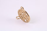 Tree of Life Necklace, Made from Solid Yellow Gold, British Hallmarked, Complete with 16 inch long chain
