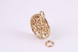 Tree of Life Necklace, Made from Solid Yellow Gold, British Hallmarked, Complete with 16 inch long chain