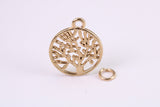 Tree of Life Necklace, Made from Solid Yellow Gold, British Hallmarked, Complete with 16 inch long chain
