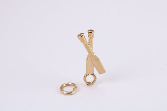 Spatula Charm, Traditional Charm, Made from Solid Yellow Gold, British Hallmarked, Complete with Attachment Link