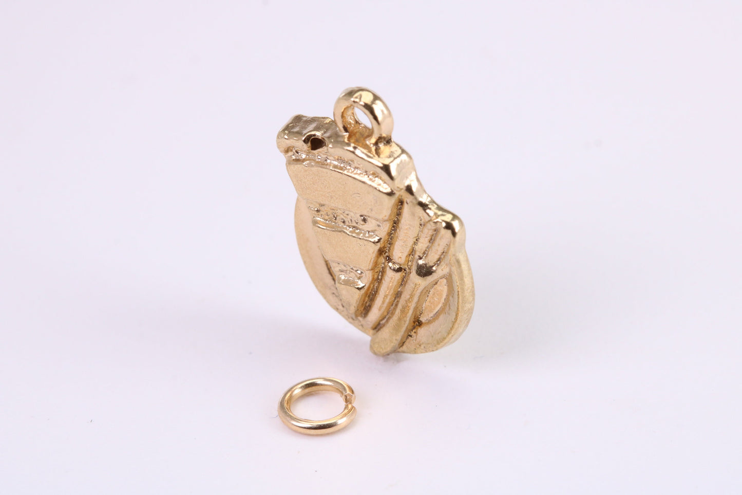 Slice of Cake Charm, Traditional Charm, Made from Solid Cast Yellow Gold, British Hallmarked