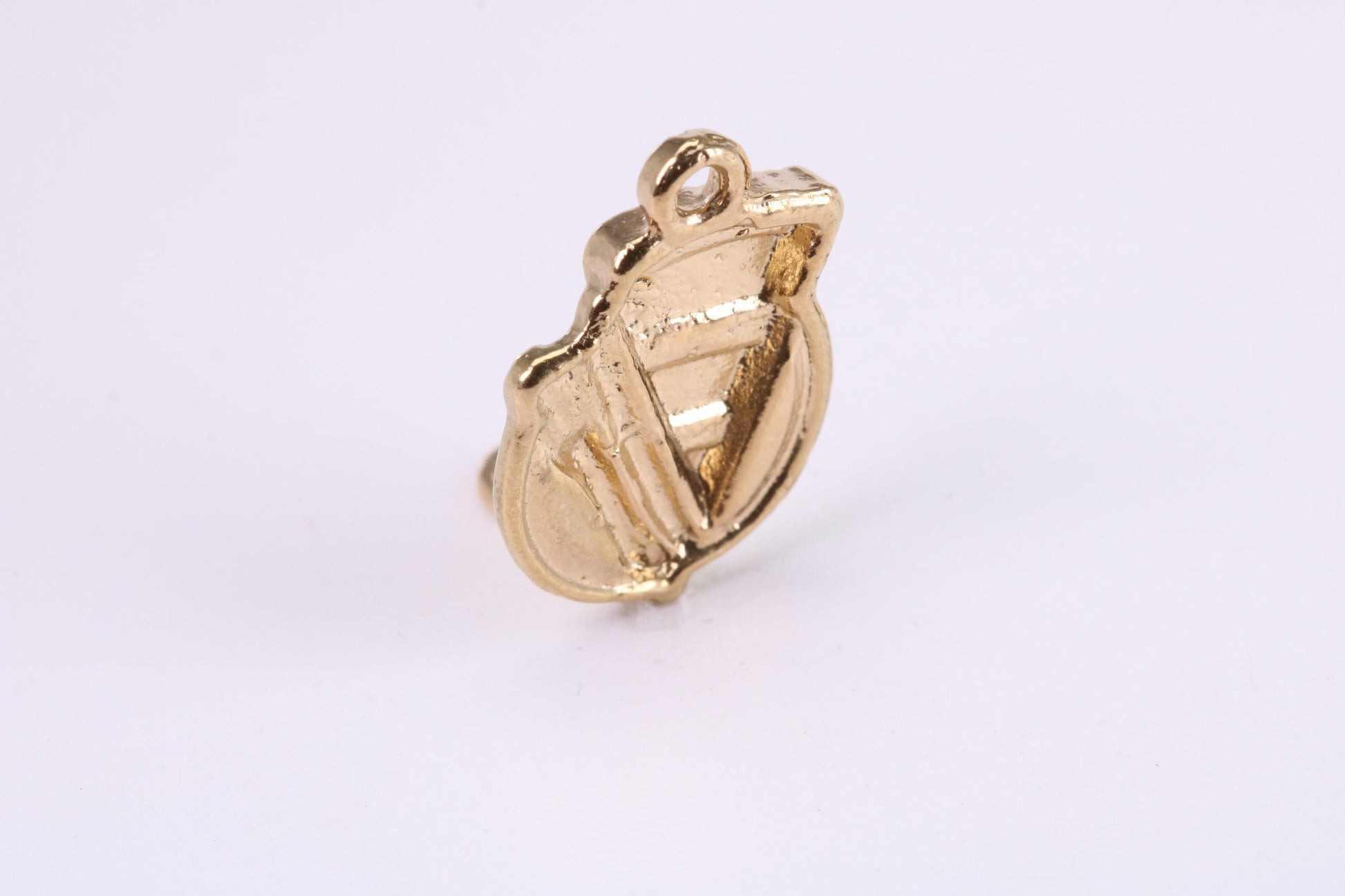 Slice of Cake Charm, Traditional Charm, Made from Solid Yellow Gold, British Hallmarked, Complete with Attachment Link