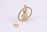 St Christopher Necklace Together with 18 Inch Long Chain, Made from Solid Yellow Gold, British Hallmark