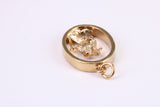 Oval St Christopher Necklace Together with 18 Inch Long Chain, Made from Solid Yellow Gold, British Hallmark