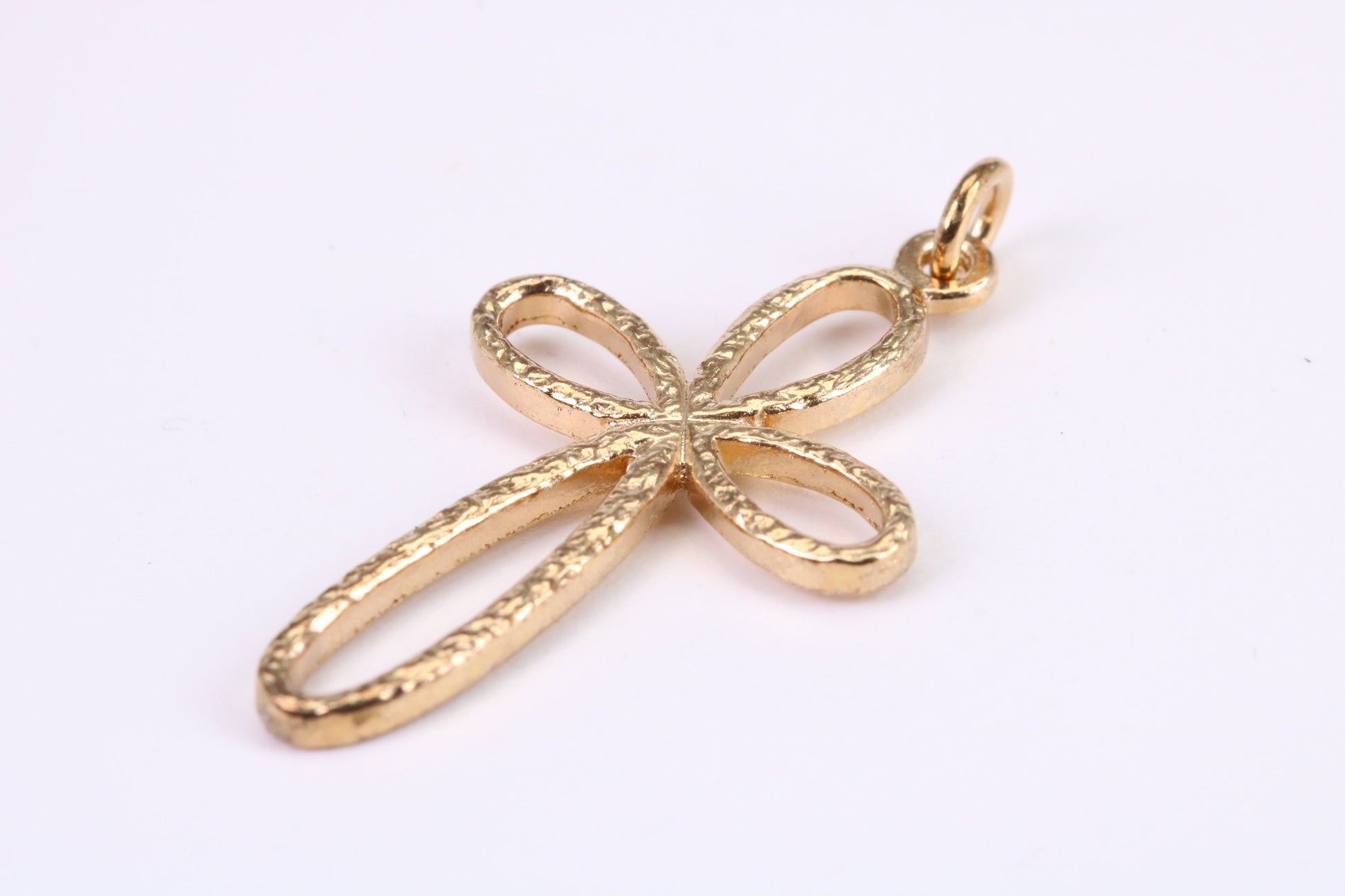 33 mm Long Cross Together with 18 Inch Long Chain, Made from Solid Yellow Gold, British Hallmarked