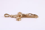 Chunky 45 mm Long Gold Crucifix, Made from Solid Yellow Gold, British Hallmarked