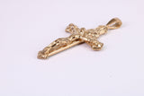 Chunky 45 mm Long Gold Crucifix, Made from Solid Yellow Gold, British Hallmarked