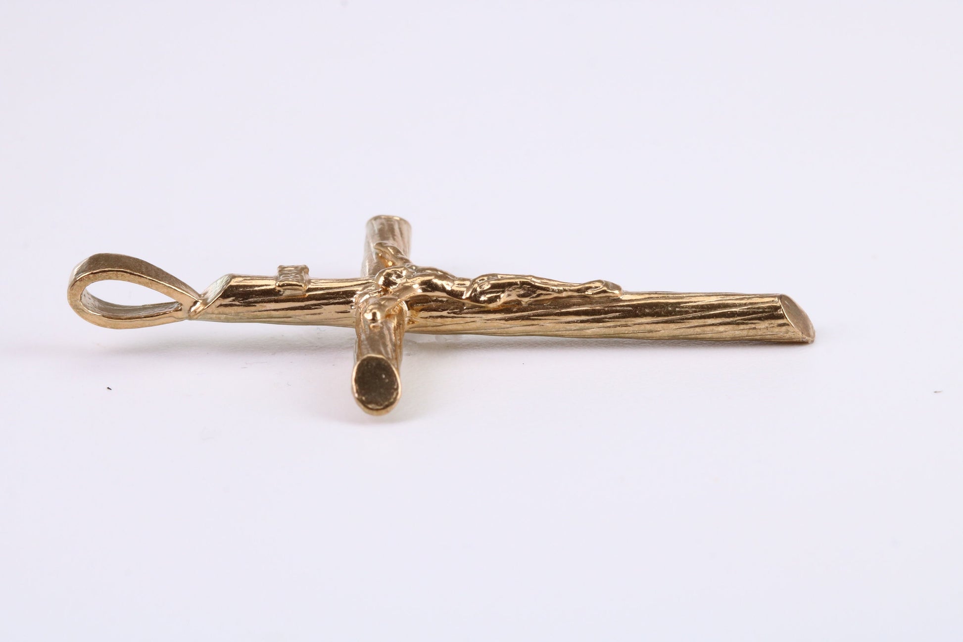 45 mm Long Gold Crucifix, Made from Solid Yellow Gold, British Hallmarked