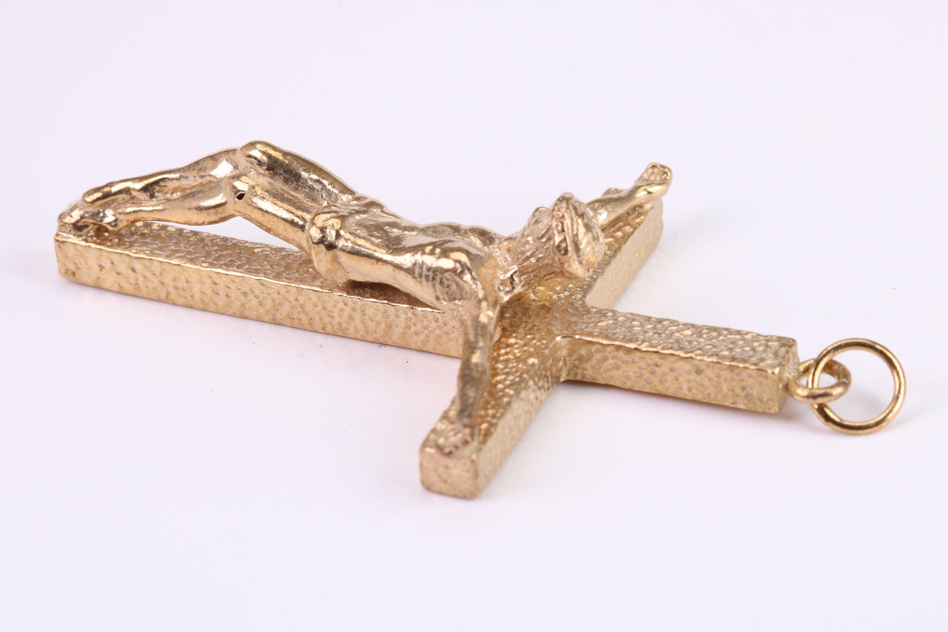 Large and Chunky 54 mm Long Gold Crucifix, Made from Solid Yellow Gold, British Hallmarked