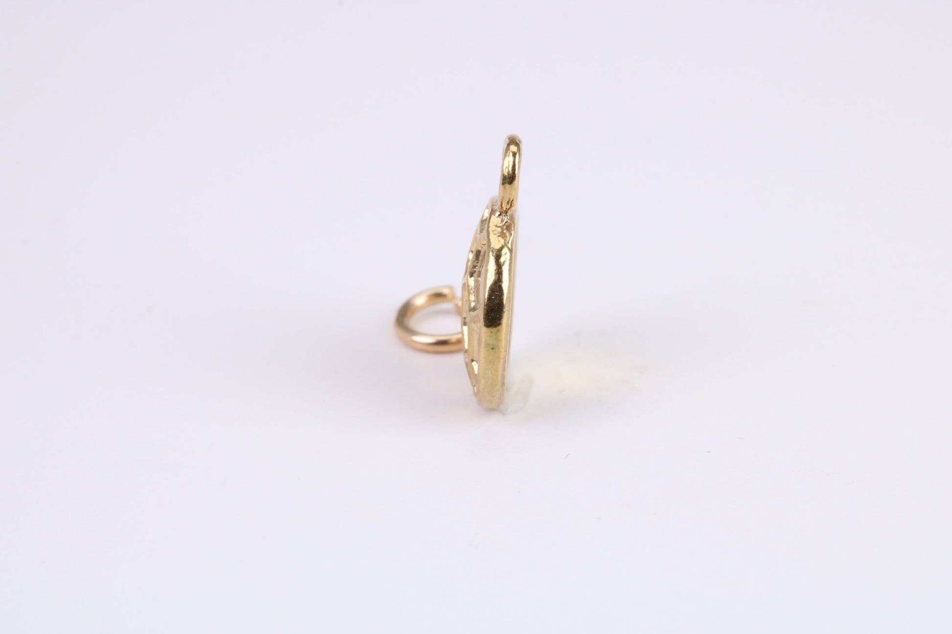 Foot Ball Charm, Traditional Charm, Made from Solid Yellow Gold, British Hallmarked, Complete with Attachment Link