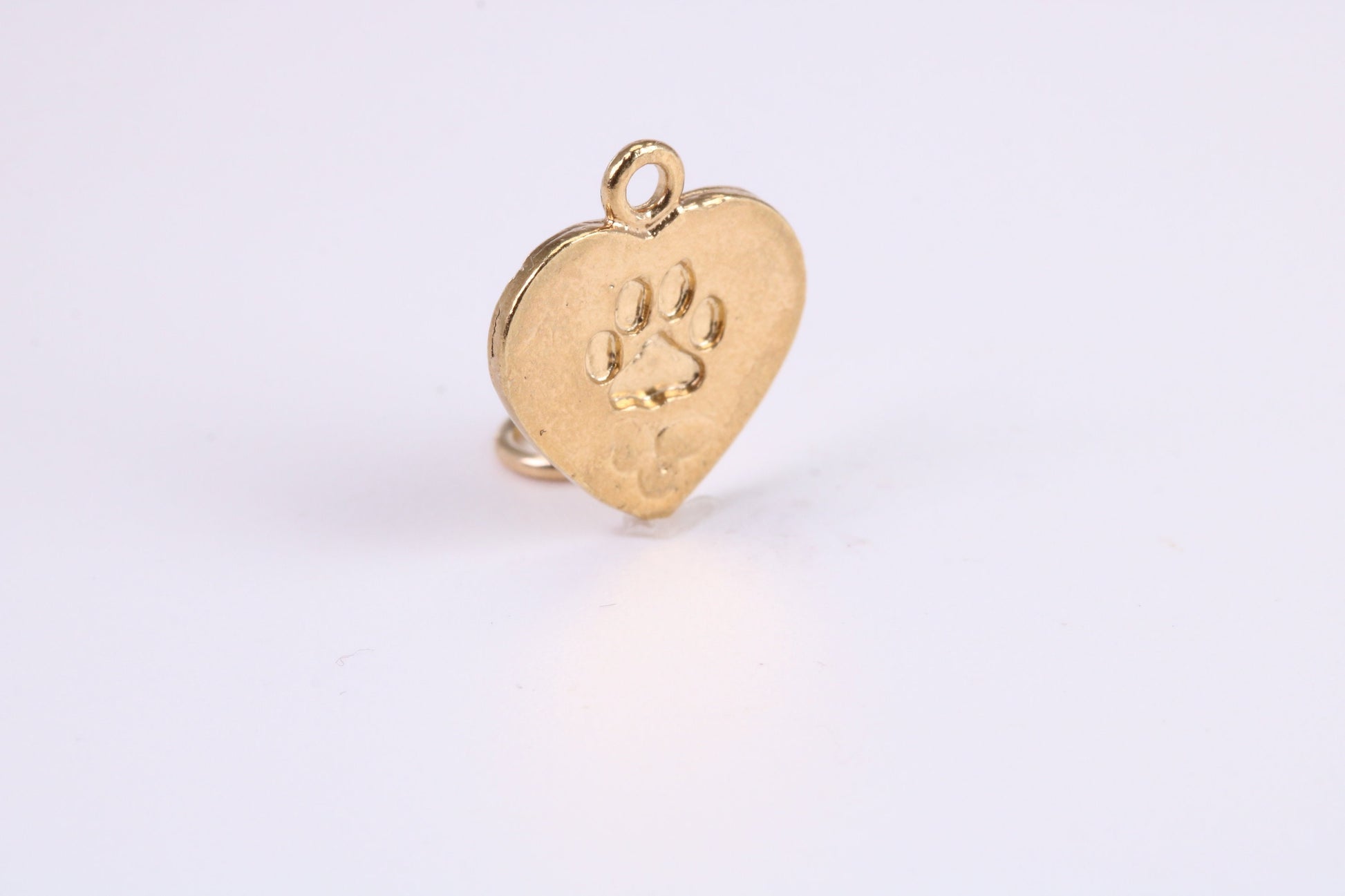 Love My Cat Charm, Traditional Charm, Made from Solid Yellow Gold, British Hallmarked, Complete with Attachment Link