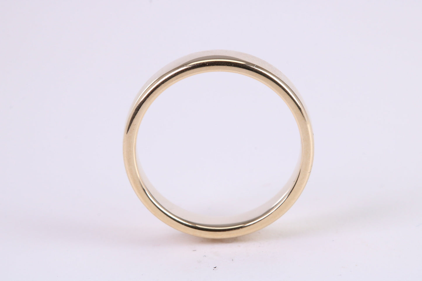 3 mm Wide Simple Comfort Court Profile Wedding Band, Made from Solid Yellow Gold, British Hallmarked