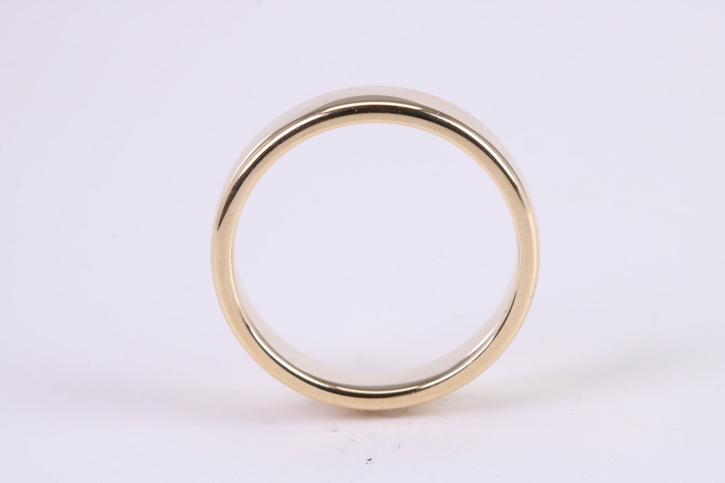 3 mm Wide Simple Comfort Court Profile Wedding Band, Made from Solid Yellow Gold, British Hallmarked