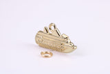 Cruise Ship Charm, Traditional Charm, Made from Solid Yellow Gold, British Hallmarked, Complete with Attachment Link