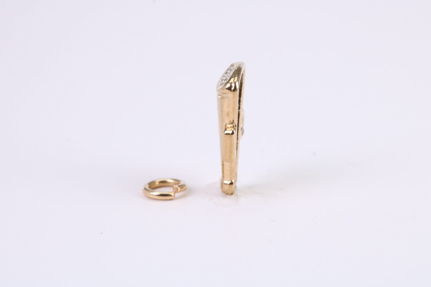 Vintage Megaphone Charm, Traditional Charm, Made from Solid Yellow Gold, British Hallmarked, Complete with Attachment Link