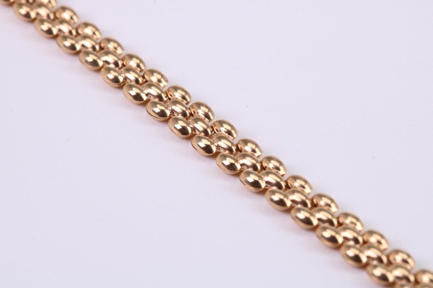 Fancy Link Bracelet, Made From Solid Yellow Gold, British Hallmarked, Luxury Gift Boxed