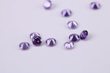 3.25mm Round cut AAA Grade Amethyst Cubic Zirconia, Top Colour and Luster, Calibrated Sizing, Multi Pack Buying Options