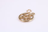 18ct Gold Pentagram Pendant, Made from Solid Cast Yellow Gold with British Hallmark