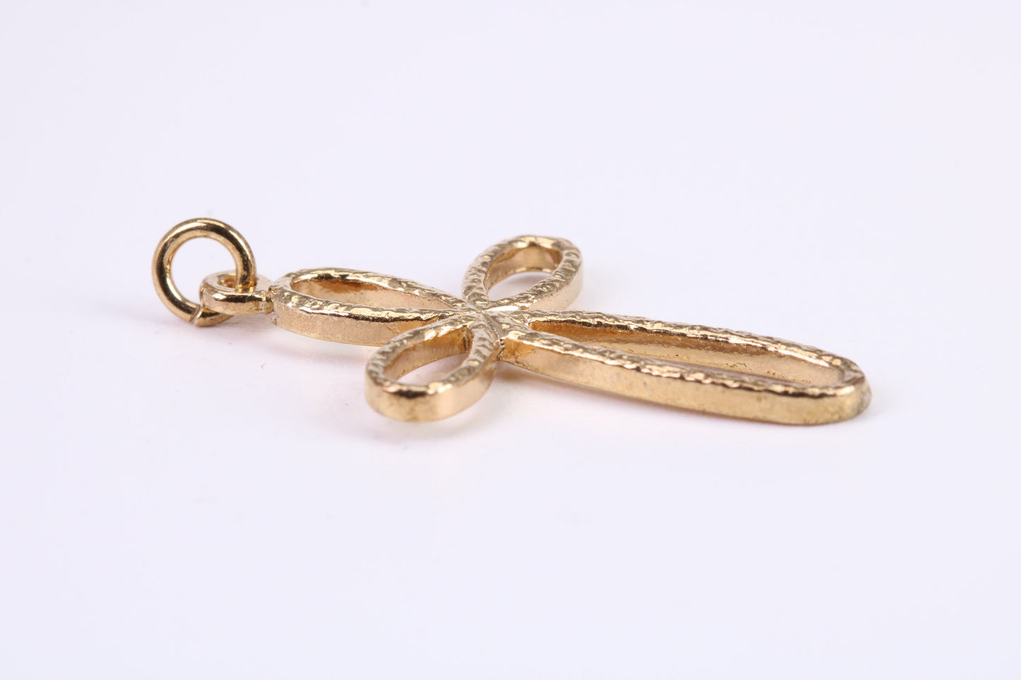 33 mm Long Cross Together with 18 Inch Long Chain, Made from Solid Yellow Gold, British Hallmarked