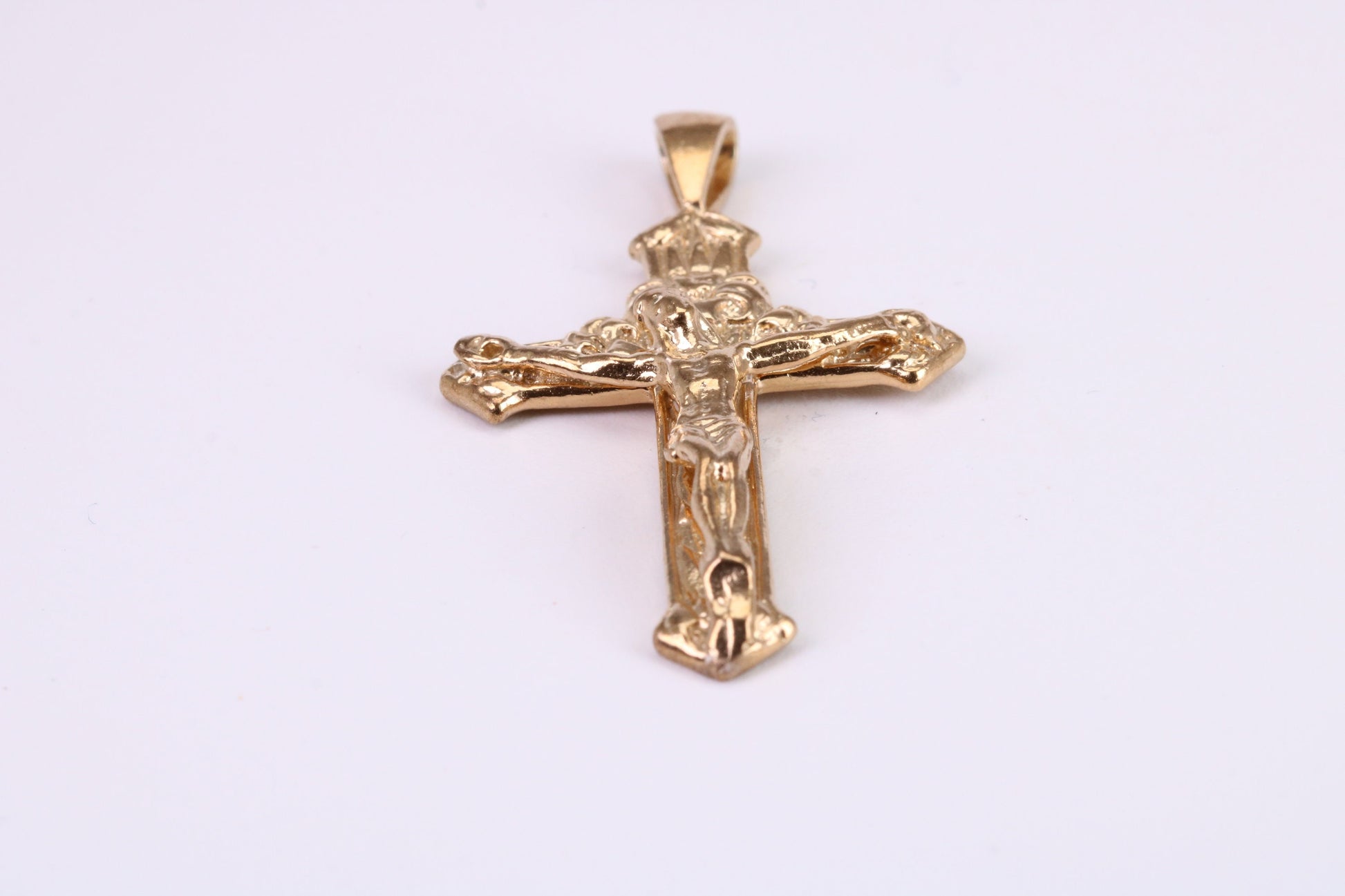 Chunky 45 mm Long Gold Crucifix, Made from Solid Yellow Gold, British Hallmarked