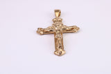 Chunky 45 mm Long Gold Crucifix, Made from Solid Yellow Gold, British Hallmarked