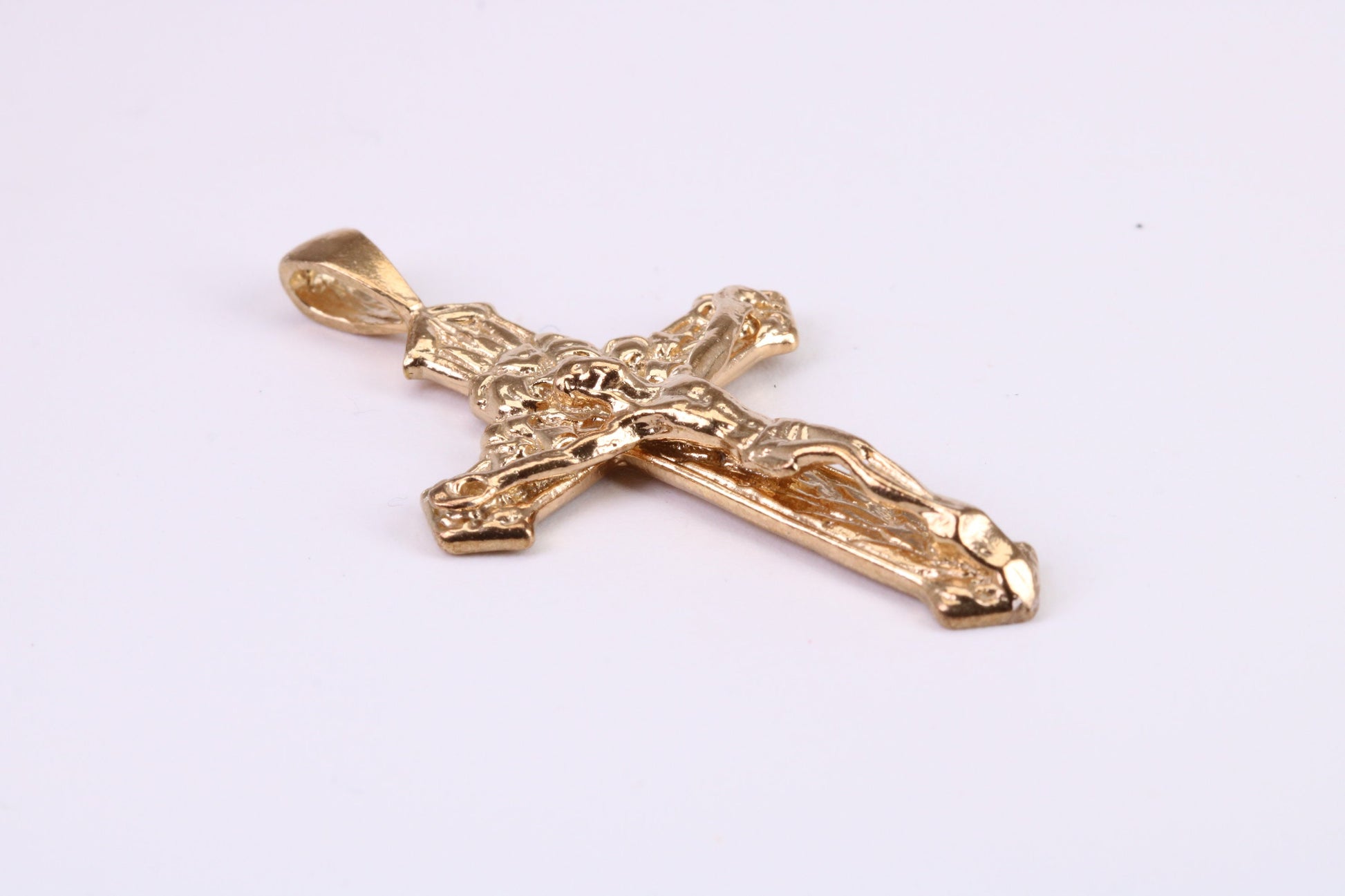 Chunky 45 mm Long Gold Crucifix, Made from Solid Yellow Gold, British Hallmarked