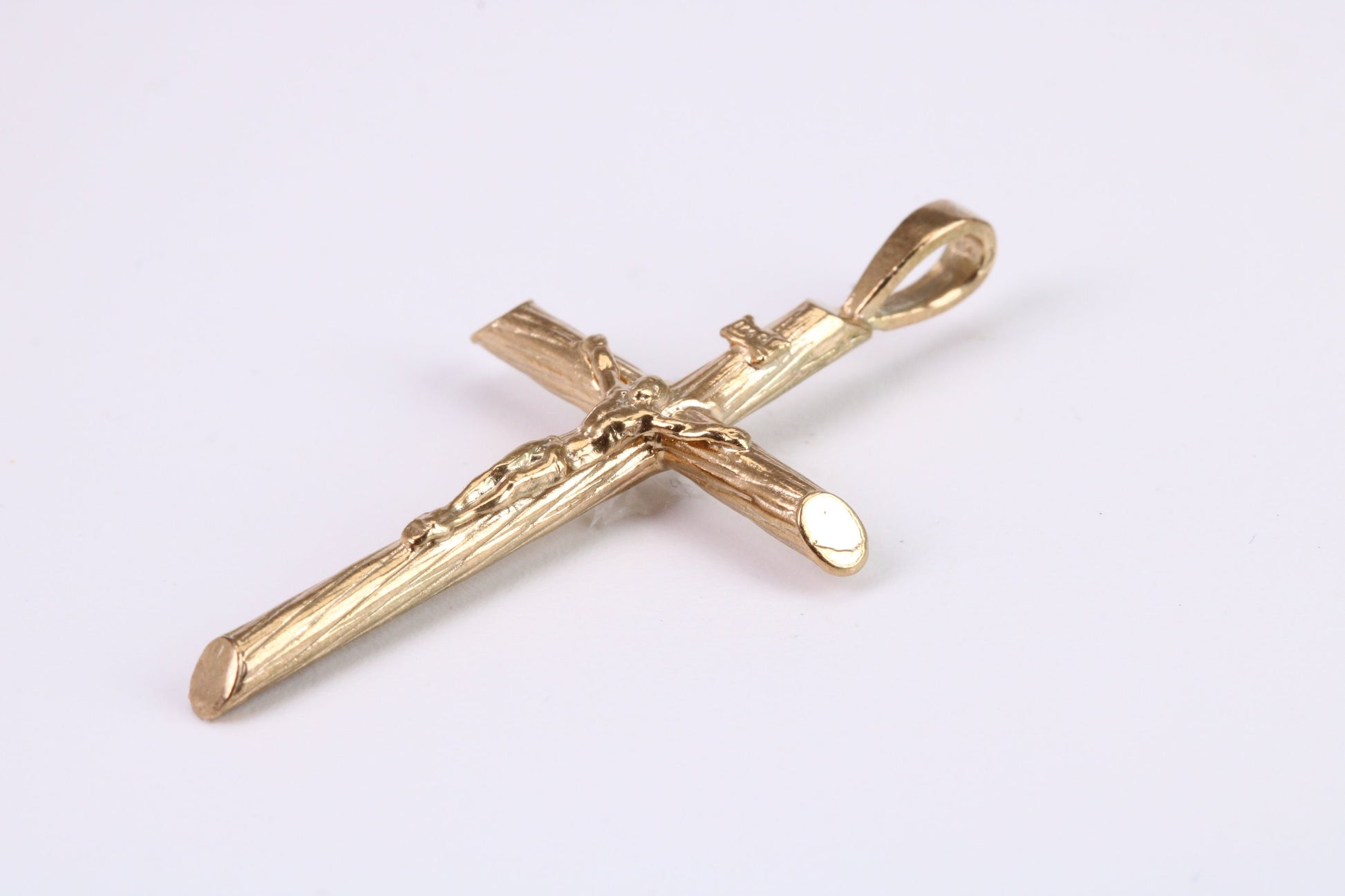 45 mm Long Gold Crucifix, Made from Solid Yellow Gold, British Hallmarked