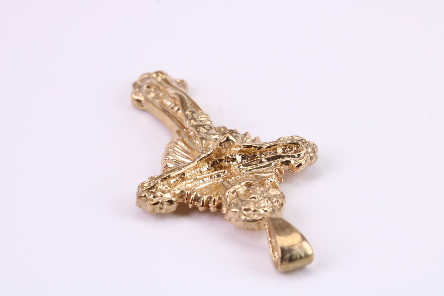 Chunky 42 mm Long Gold Crucifix, Made from Solid Yellow Gold, British Hallmarked