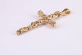 45 mm Long Gold Cross, Made from Solid Yellow Gold, British Hallmarked