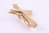 Large and Chunky 54 mm Long Gold Crucifix, Made from Solid Yellow Gold, British Hallmarked
