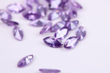 Marquise cut AAA Grade Amethyst Cubic Zirconia, Top Colour and Luster, Choice of Sizes, Calibrated Sizing, Multi Pack of 10