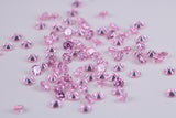 Round cut AAA Grade Pink Cubic Zirconia, Top Colour and Luster, Choice of Sizes, Calibrated Sizing, Multi Packs