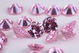 Round cut AAA Grade Pink Cubic Zirconia, Top Colour and Luster, Choice of Sizes, Calibrated Sizing, Multi Packs