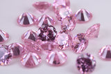 Round cut AAA Grade Pink Cubic Zirconia, Top Colour and Luster, Choice of Sizes, Calibrated Sizing, Multi Packs