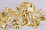 Square cut AAA Grade Yellow Cubic Zirconia, Top Colour and Luster, Choice of Sizes, Calibrated Sizing, Multi Packs