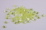 Square cut AAA Grade Peridot Green Cubic Zirconia, Top Colour and Luster, Choice of Sizes, Calibrated Sizing, Multi Packs