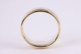 6 mm Wide Simple Comfort Court Profile Wedding Band, Made from Solid Yellow Gold, British Hallmarked